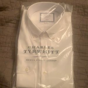 White non iron Charles Tyrwhitt dress shirt